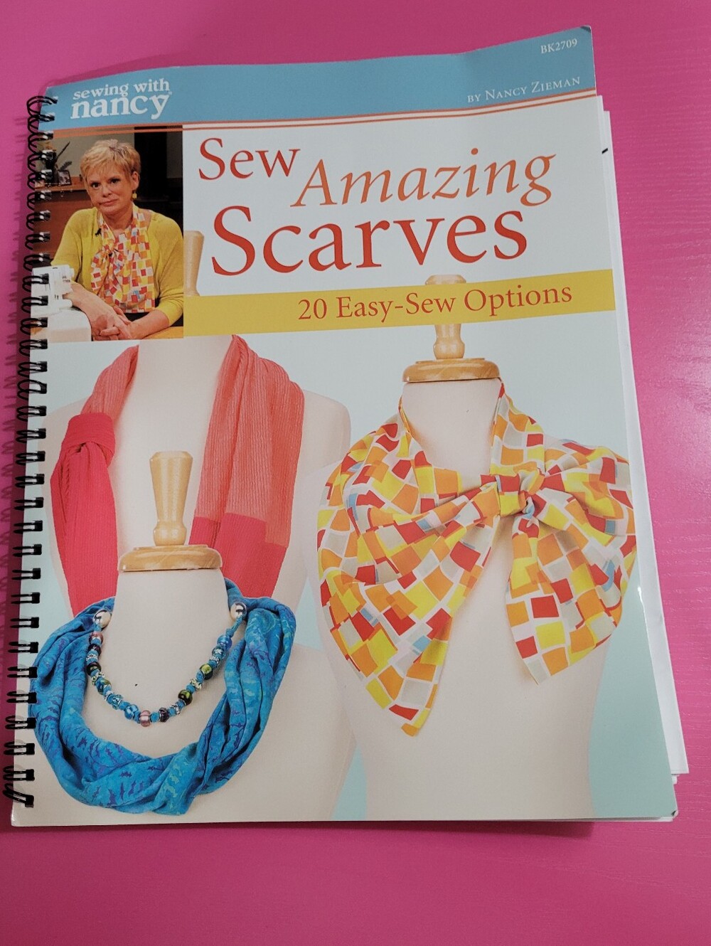 Sewing With Nancy Sew Amazing Scarves by Nancy Zieman Book & Patterns (1267)